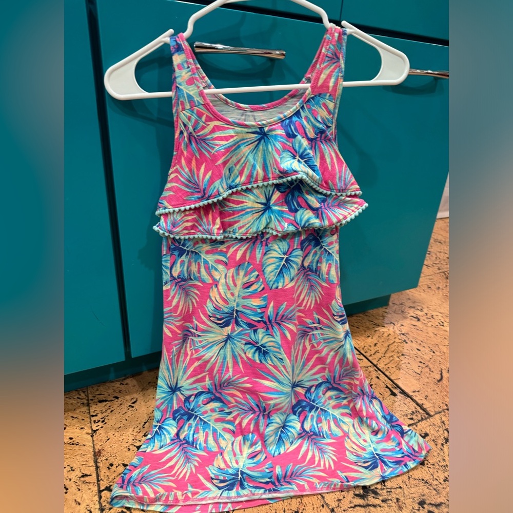 Girls Tropical Sleeveless dress